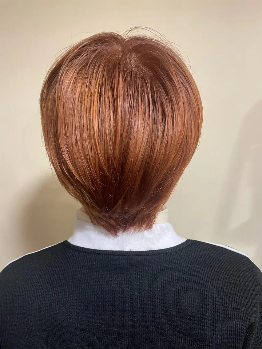 ショート カラー メンズ メンズブリーチ ブリーチ オレンジ 浅岡 昭汰のヘアスタイル