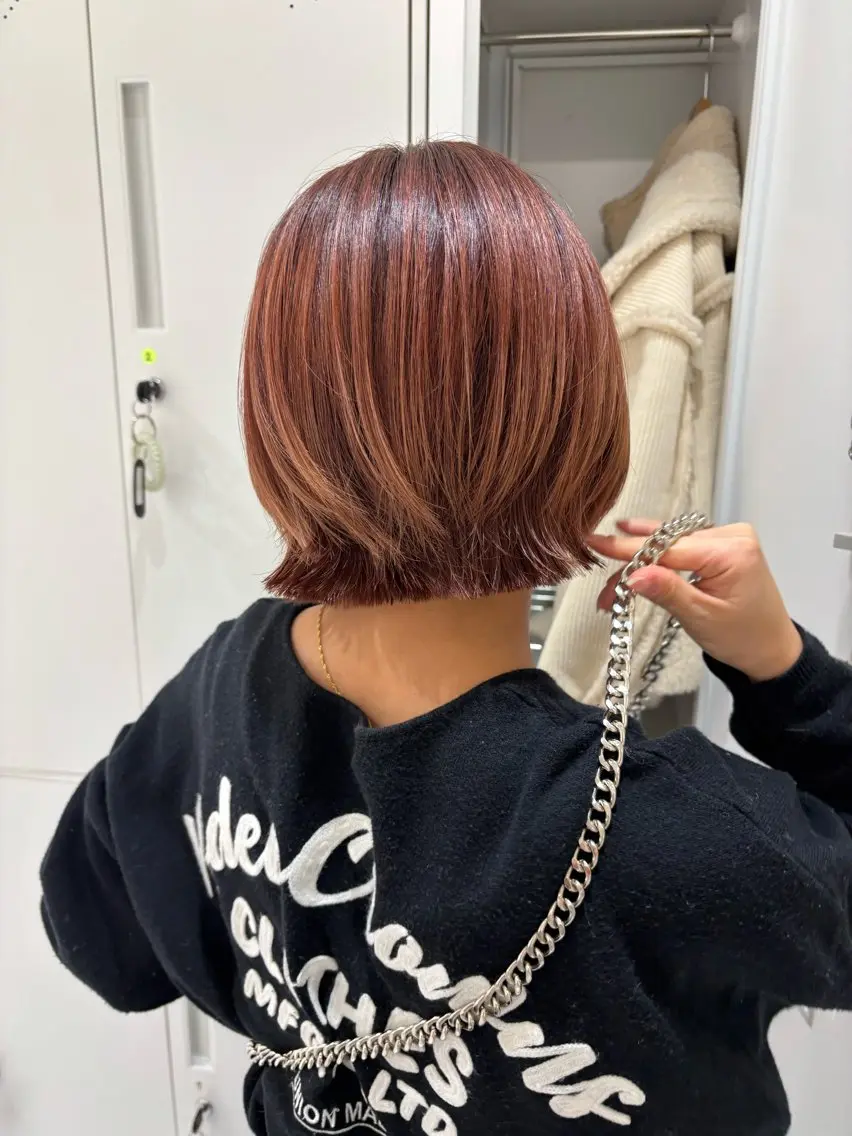 ショート ボブレイヤー ボブ レイヤーカット Ayano‪‪🎀似 合わせ×透明感🎀のヘアスタイル