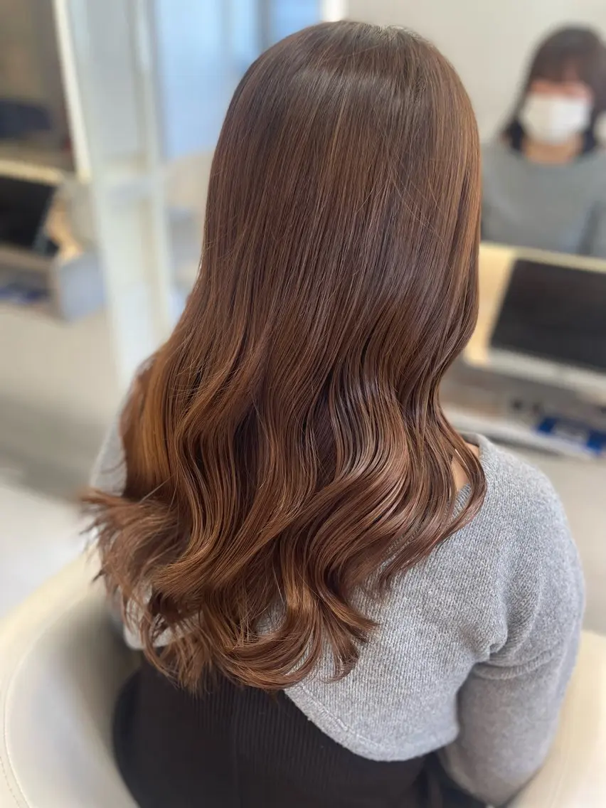 ロング カラー カット ヘアカラー トリートメント 💈髪質改善メニュー 佐藤 萌💈のヘアスタイル