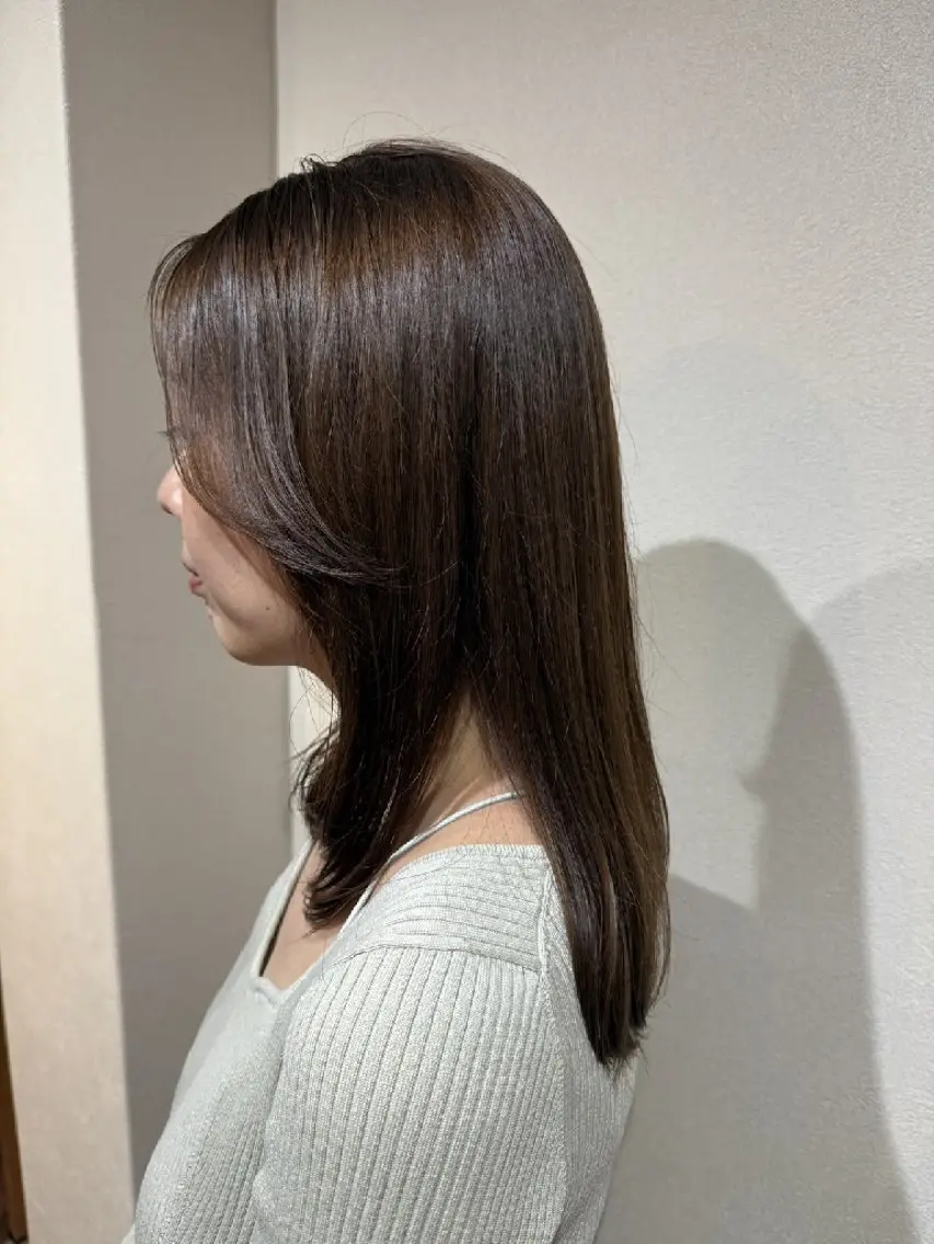 カラー ブラウンカラー 高見 千恵のヘアスタイル