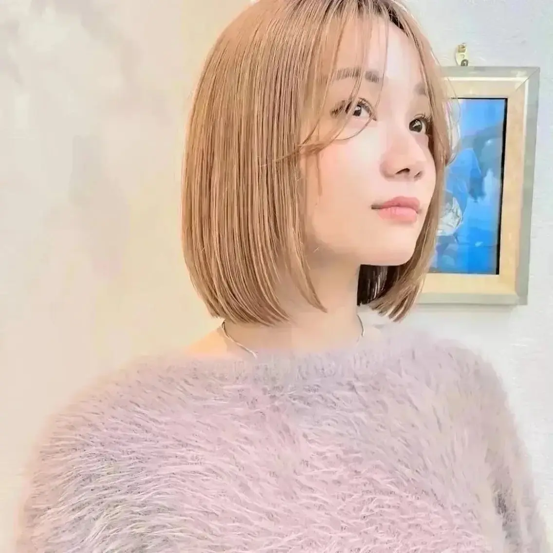 🌹艶もダメージ補修も叶う❤️🔥最高級美髪❤️🔥カット&ワンカラー&髪質改善酸熱トリートメント(ボブ レイヤー)の写真