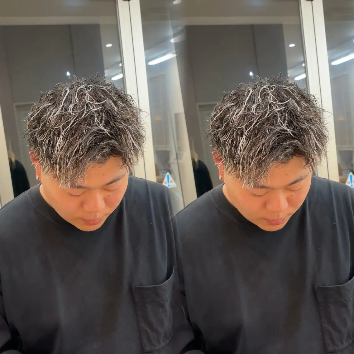 メンズ メンズメッシュ カット パーマ 葉南 /LIANのヘアスタイル