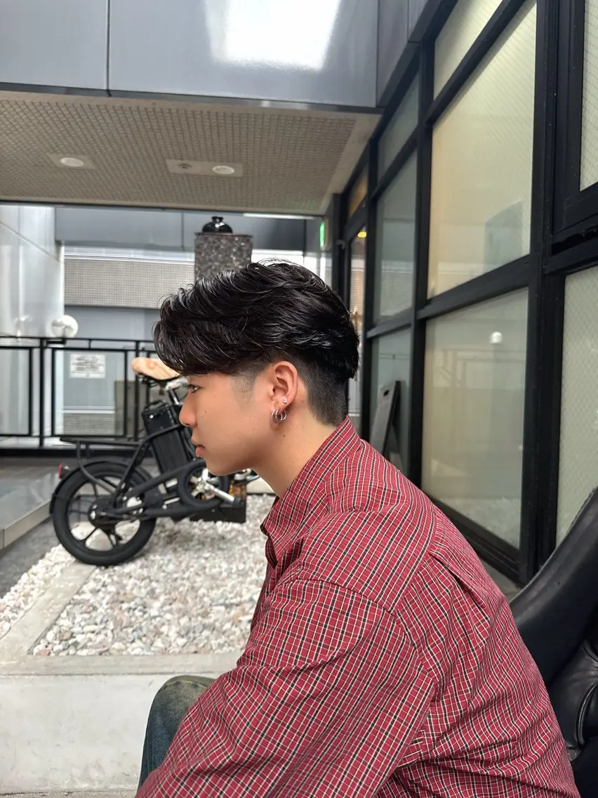 パーマ メンズ 水相 智貴のヘアスタイル