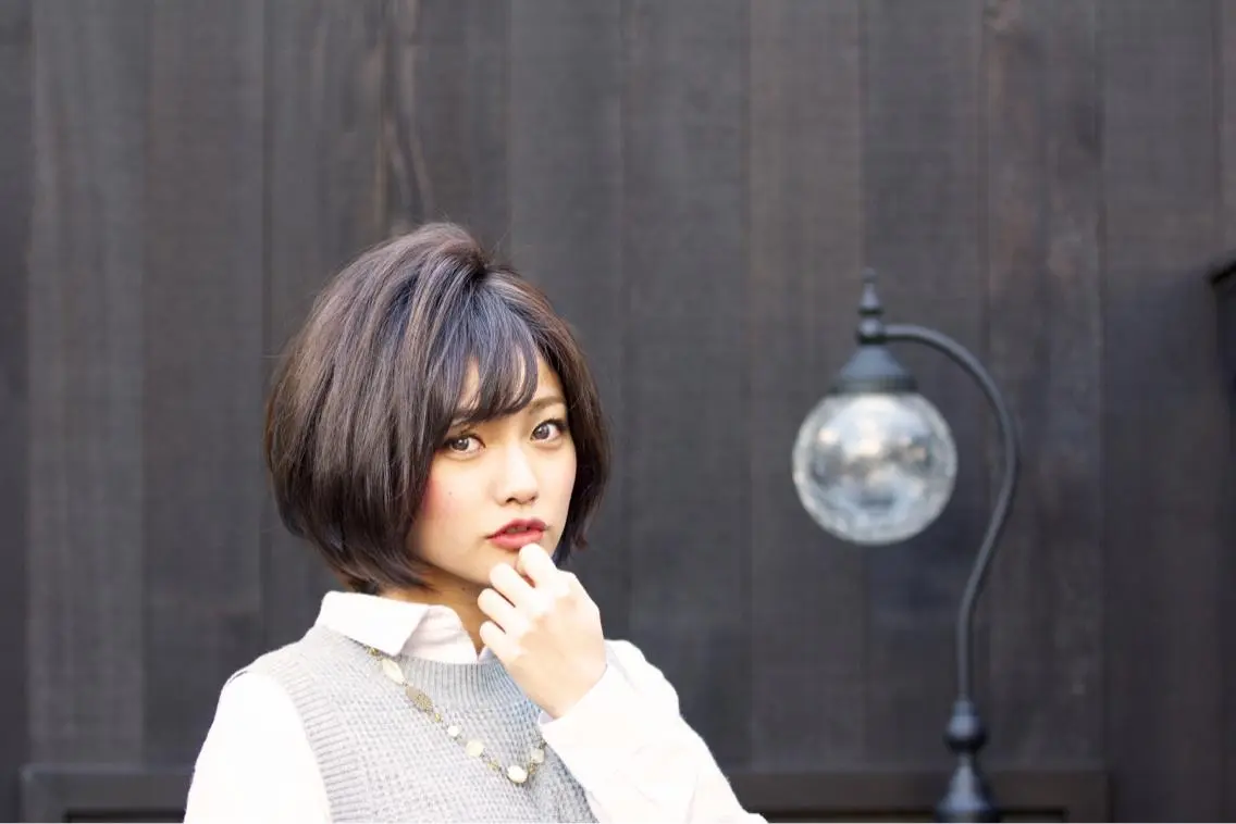 ショート ミディアム カラー パーマ yoshi ☆のヘアスタイル