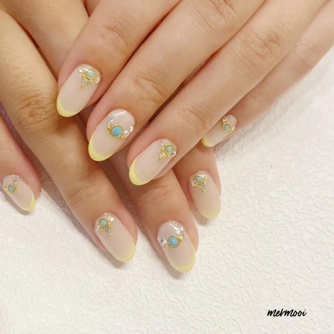 ネイル フレンチネイル ジェルネイル ワンカラーネイル パステルネイル シンプルネイル mermooi nailのネイルデザイン