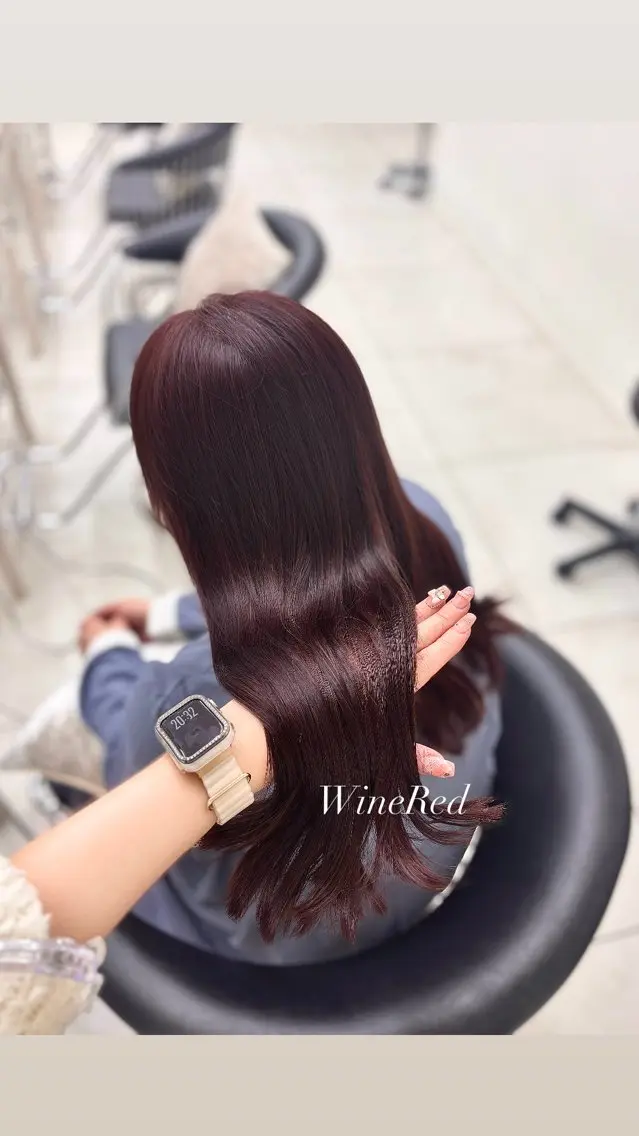 カラー ブリーチ ブリーチなしカラー レッドカラー カットカラー/銀座 🎀𝐒𝐀𝐊𝐈のヘアスタイル