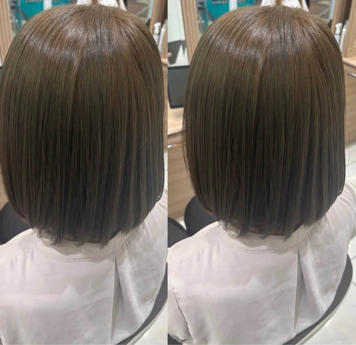 ミディアム ヘアカラー トリートメント ☁🫧縮毛矯正 /沖春奈🪽🫧のヘアスタイル