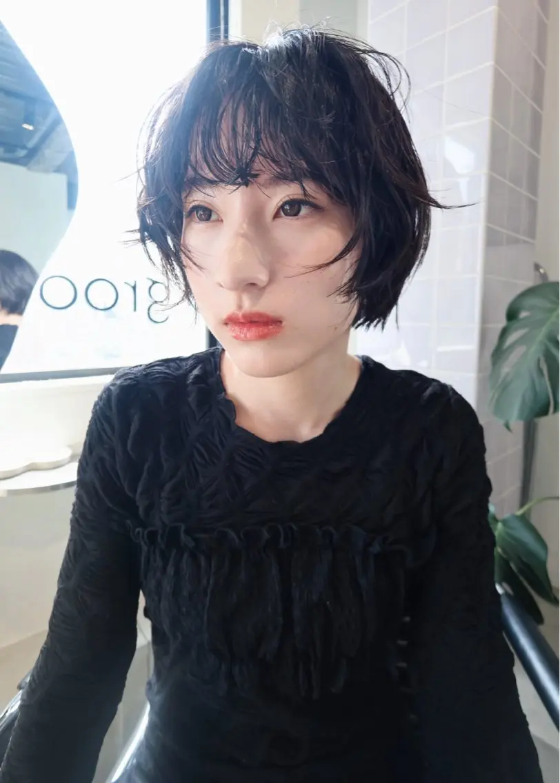 ミディアム カット ヘアカラー ボブ/ブリーチ 学芸大学SaKuraのヘアスタイル