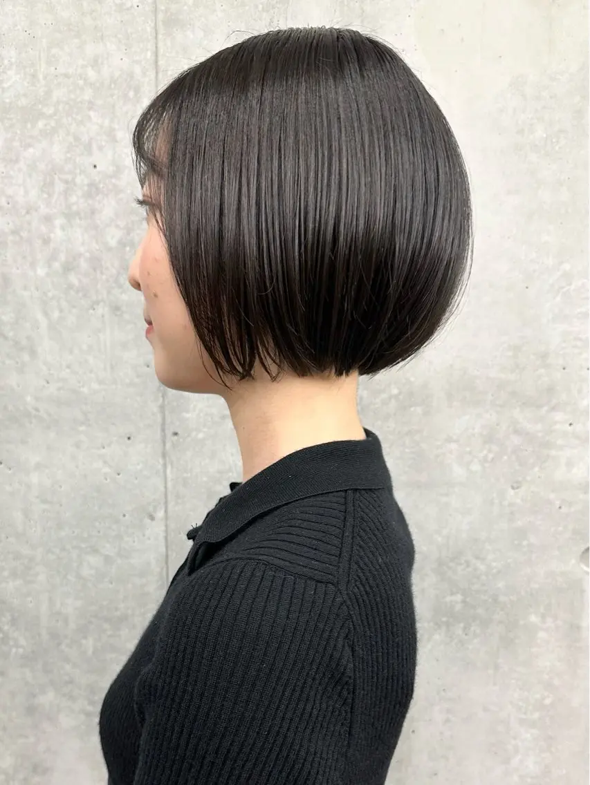 ショート カット ヘッドスパ ボブ/ゆるふわ ボブパーマ/とういのヘアスタイル