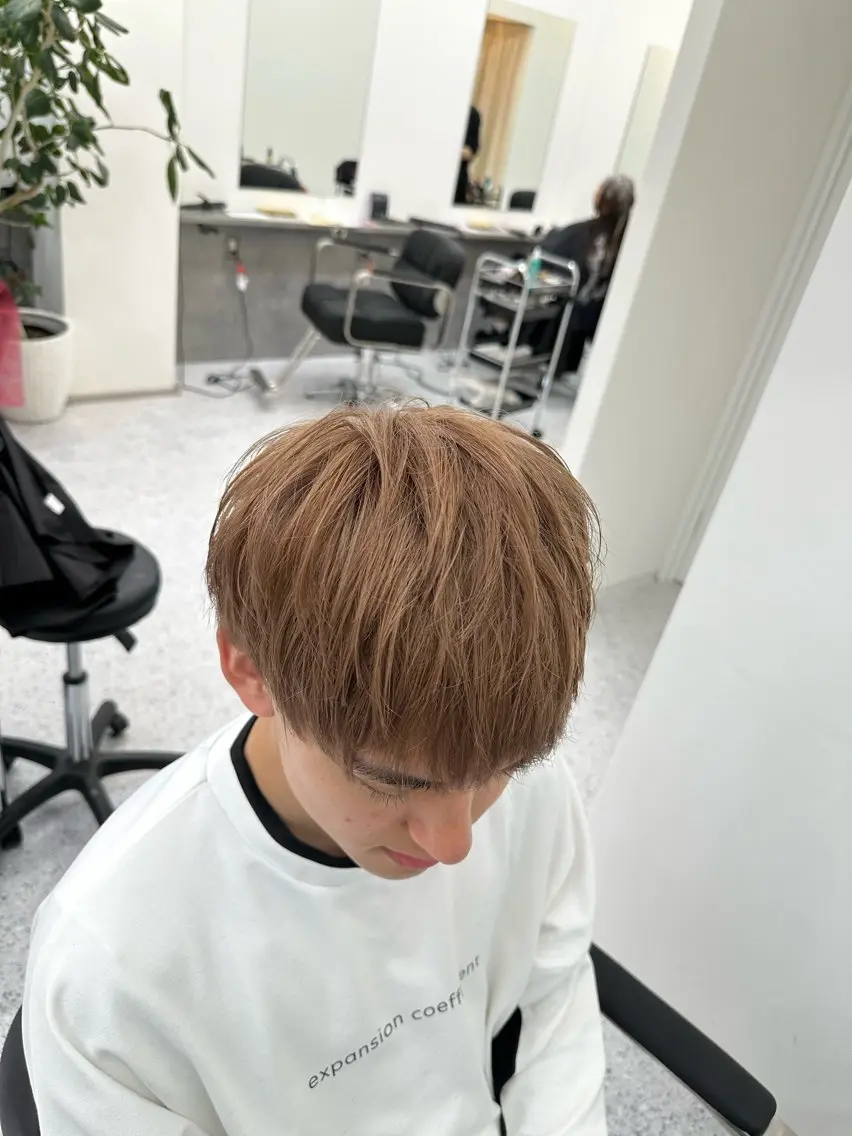 ショート カラー ヘアアレンジ メンズ ヘアカラー トリートメント 久米 治仁のヘアスタイル