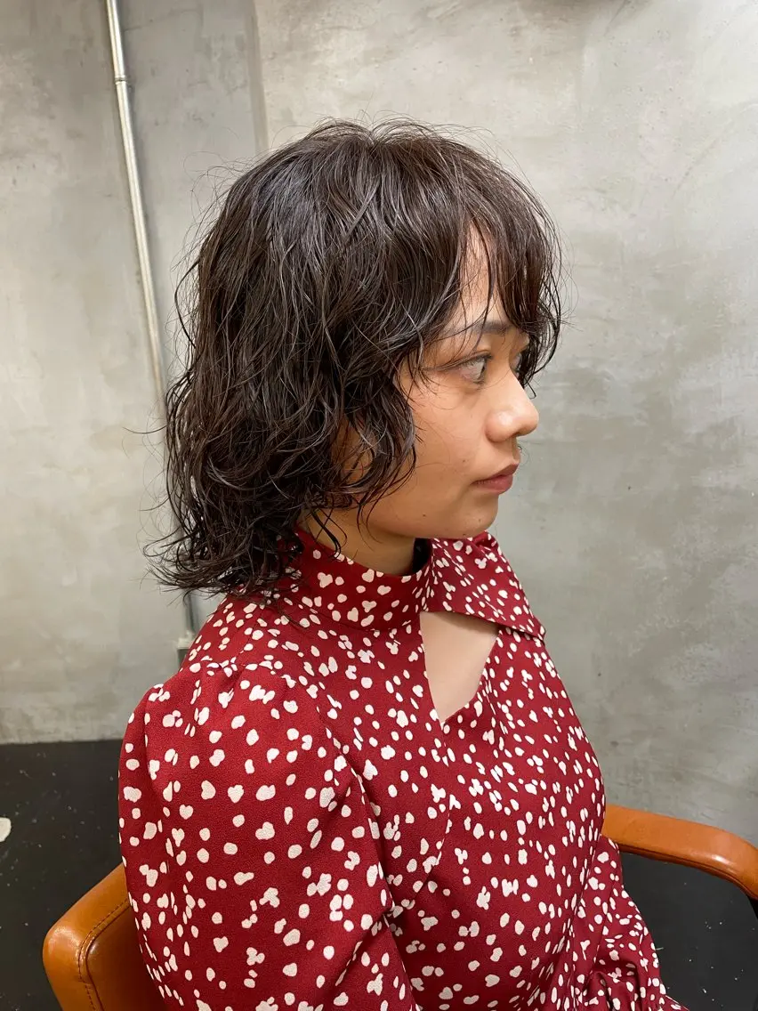 ミディアム パーマ 🍃○岡 |  Maruokaのヘアスタイル