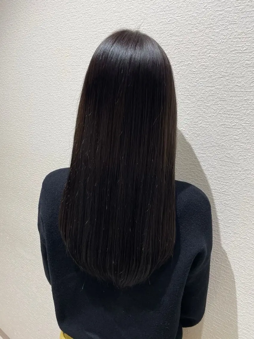 ブリーチなし艶っぽワンカラー🧊✨️の写真