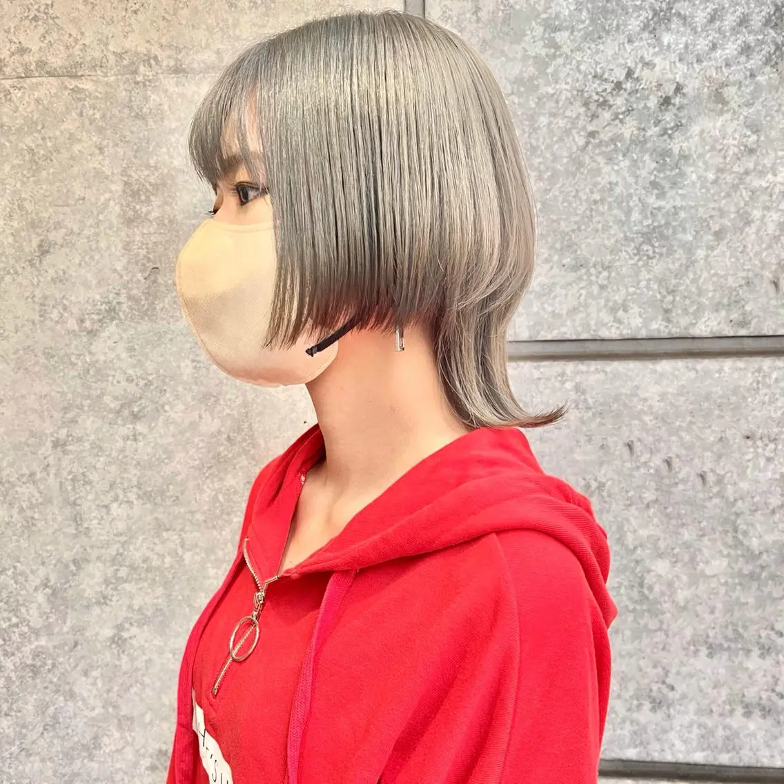 ミディアム カラー カット ヘアカラー トリートメント 癖毛救済✂️ボブ /髪質改善ストレートのヘアスタイル