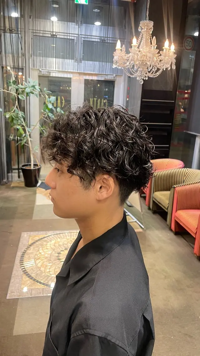 パーマ メンズ パーマ トリートメント カラー🌈／ パーマ🌀／凜太郎のヘアスタイル