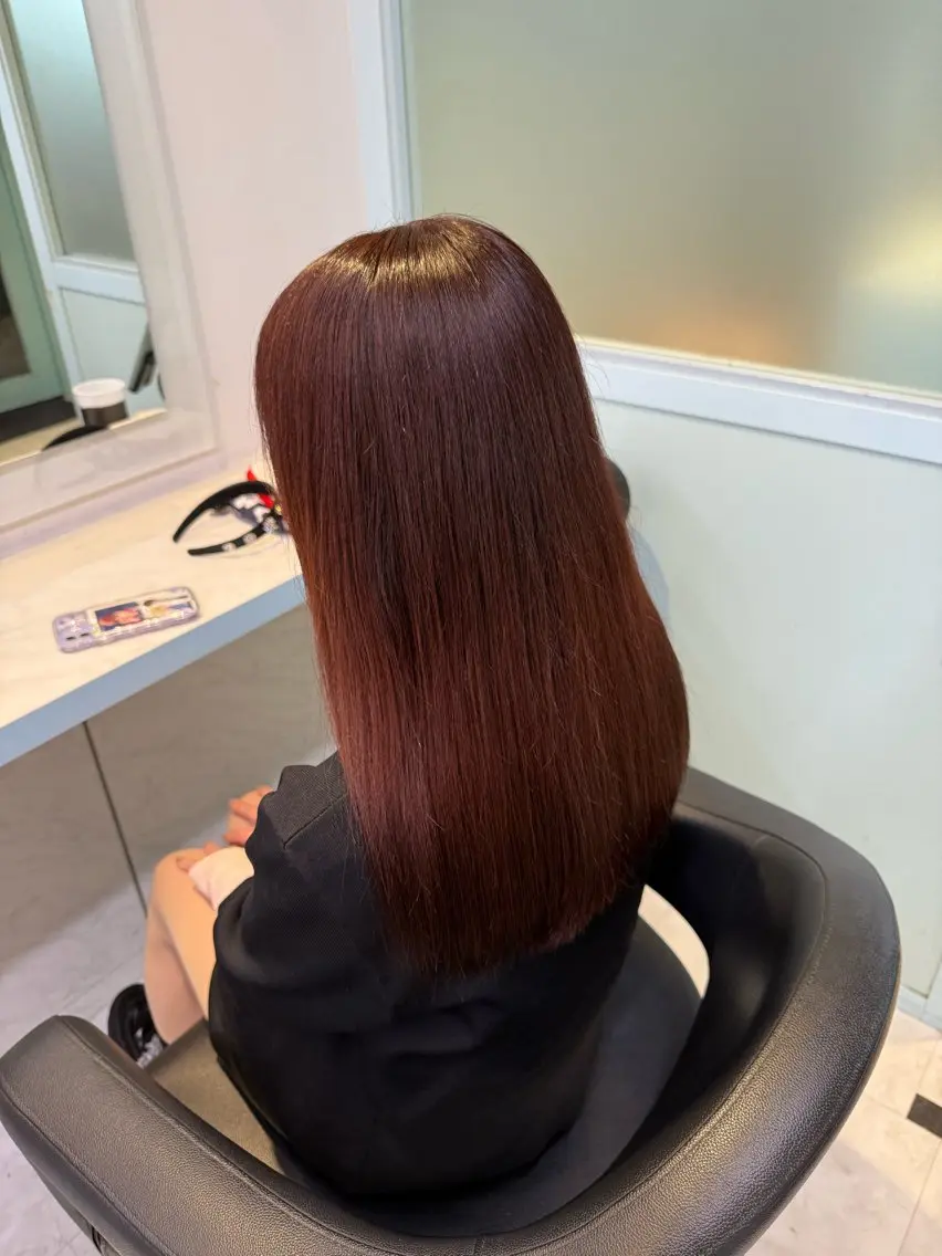 カラー 🇰🇷韓流暖色ヘア 🍒saaya🍒のヘアスタイル
