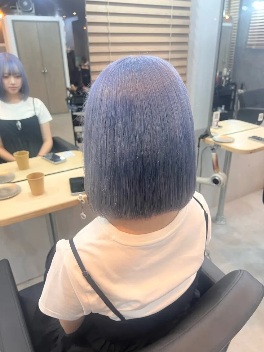 ミディアム カラー ヘアアレンジ 🩵 JURI🩵のヘアスタイル