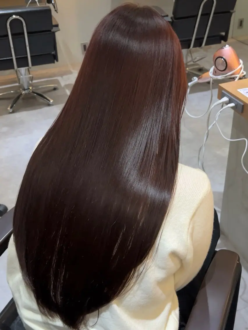 ロング カラー カット ヘアカラー 顔周りカット/ 韓国ヘア/ユイのヘアスタイル