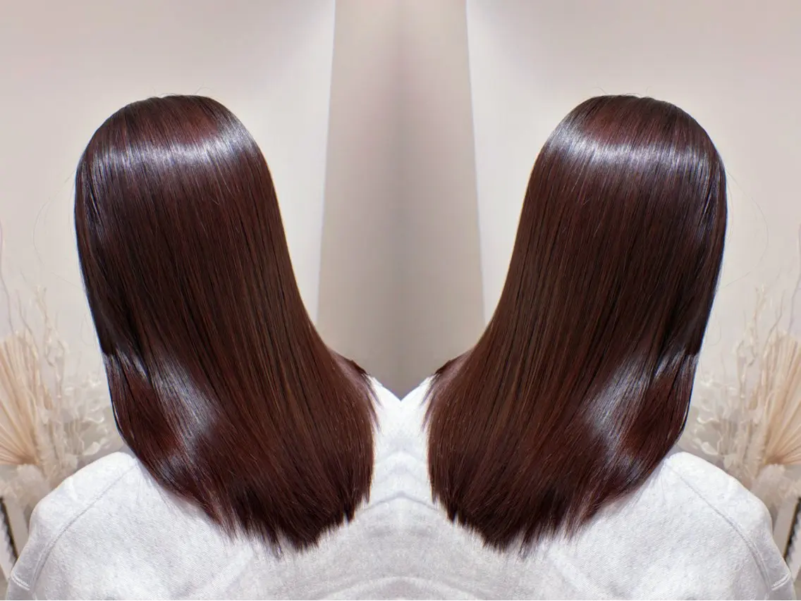 セミロング カット トリートメント Bonheur銀座 michiko艶髪のヘアスタイル