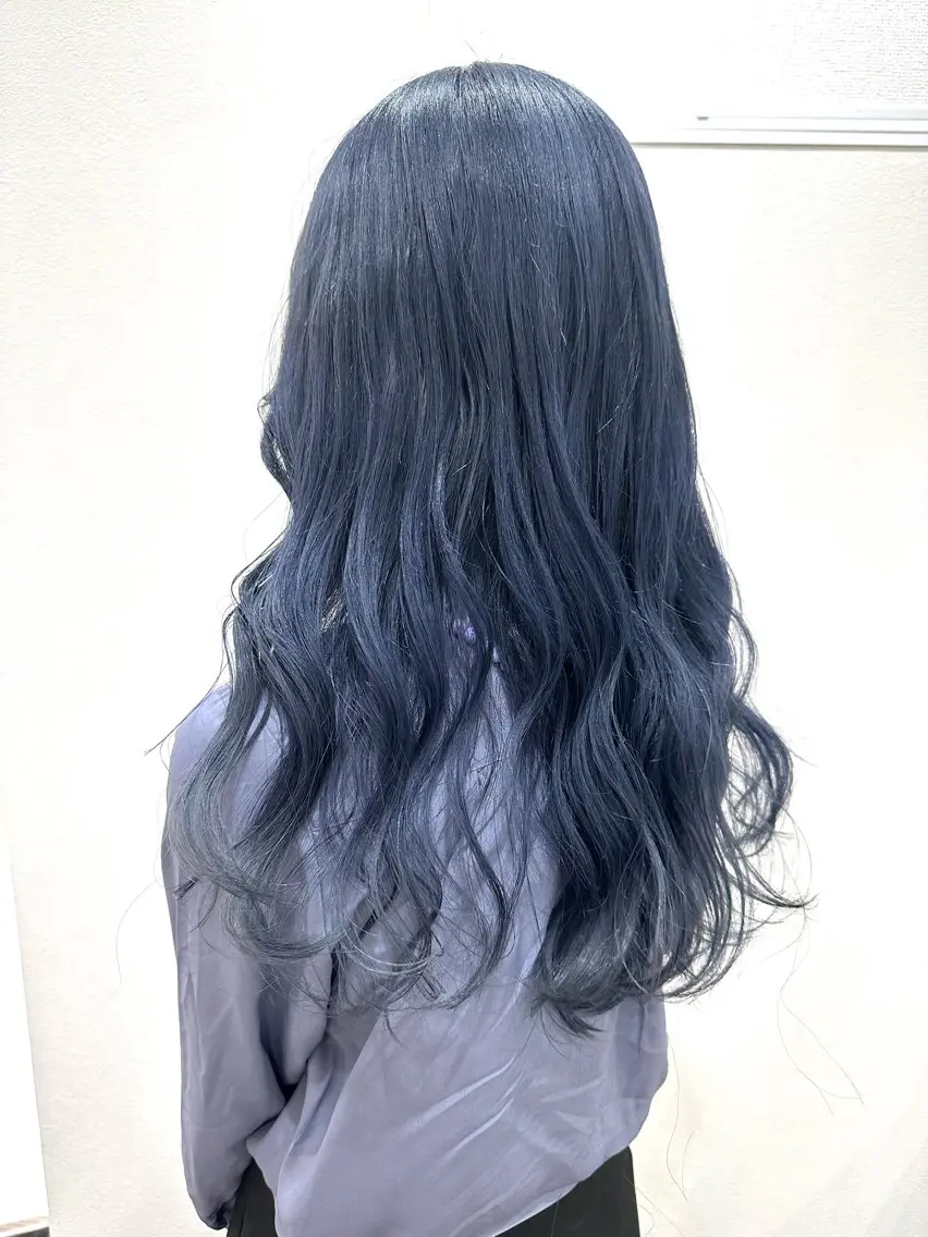 ロング カラー ブルーカラー カット ヘアカラー トリートメント 🤍2nd🤍田所 美希のヘアスタイル