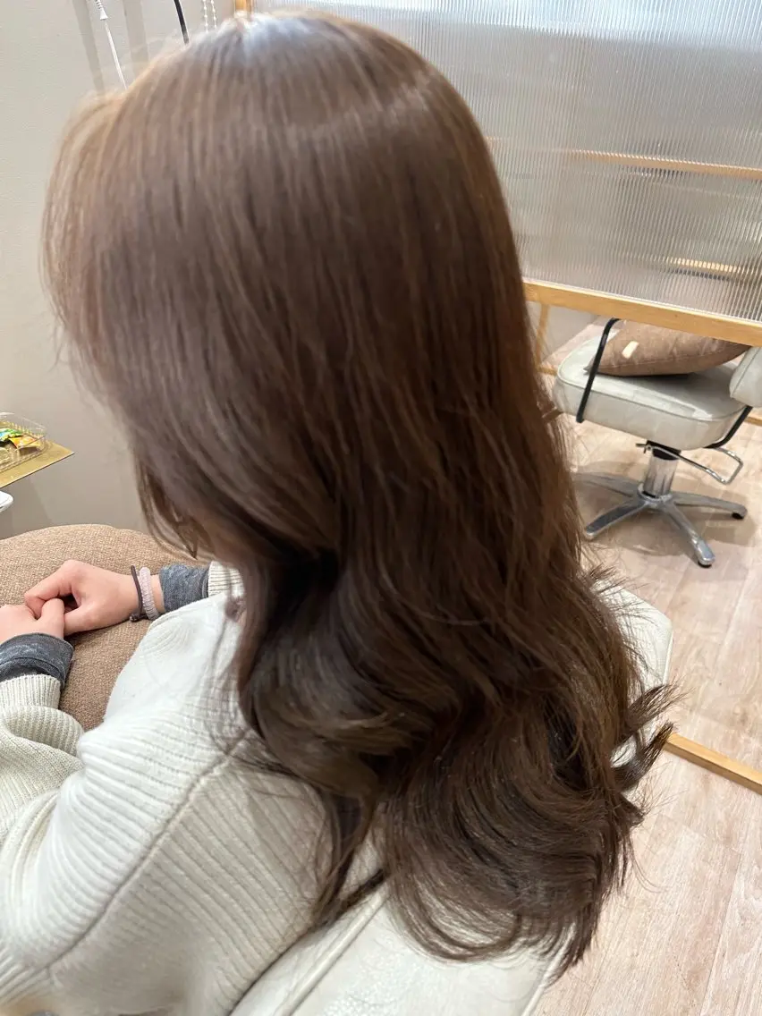 セミロング シムラ カイゲンのヘアスタイル