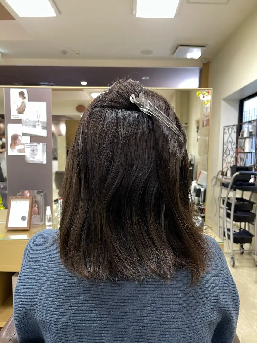 セミロング 髪質改善 縮毛矯正 縮毛・酸性ストレート 特化のヘアスタイル