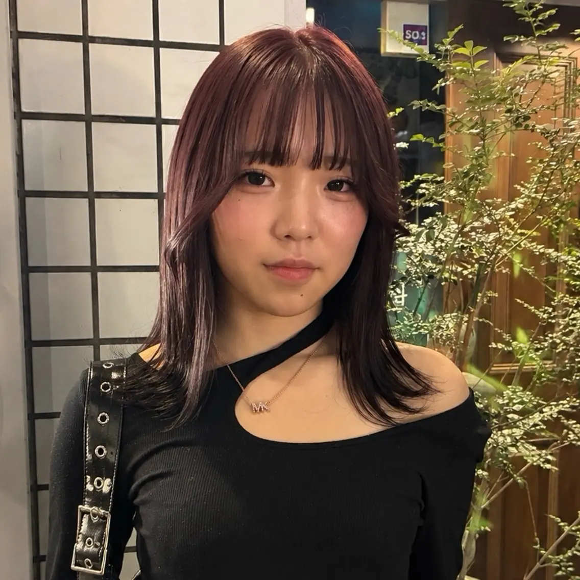 ★韓国/Y2K★ブリーチなしダブルケアカラー+カット+トリートメントの写真