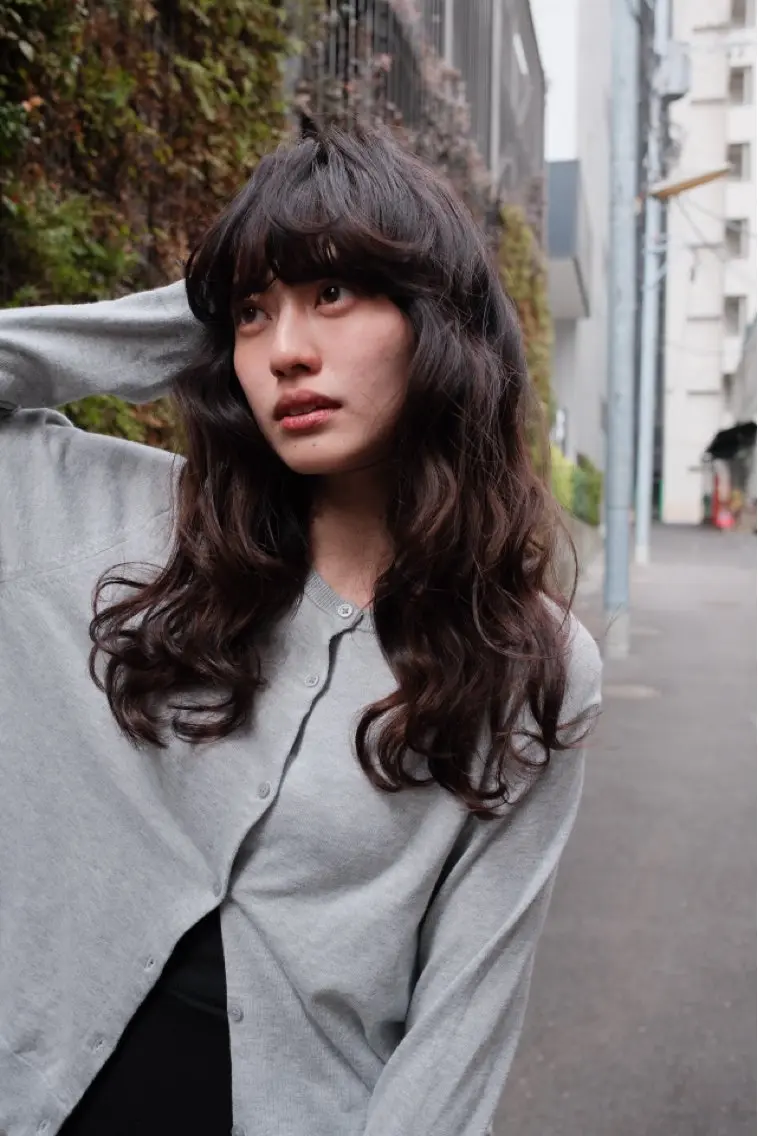 ロング パーマ ボブ レイヤーカット ロング デジタルパーマ カット パーマ 【お洒落パーマ】 Elme　肥塚康汰郎のヘアスタイル