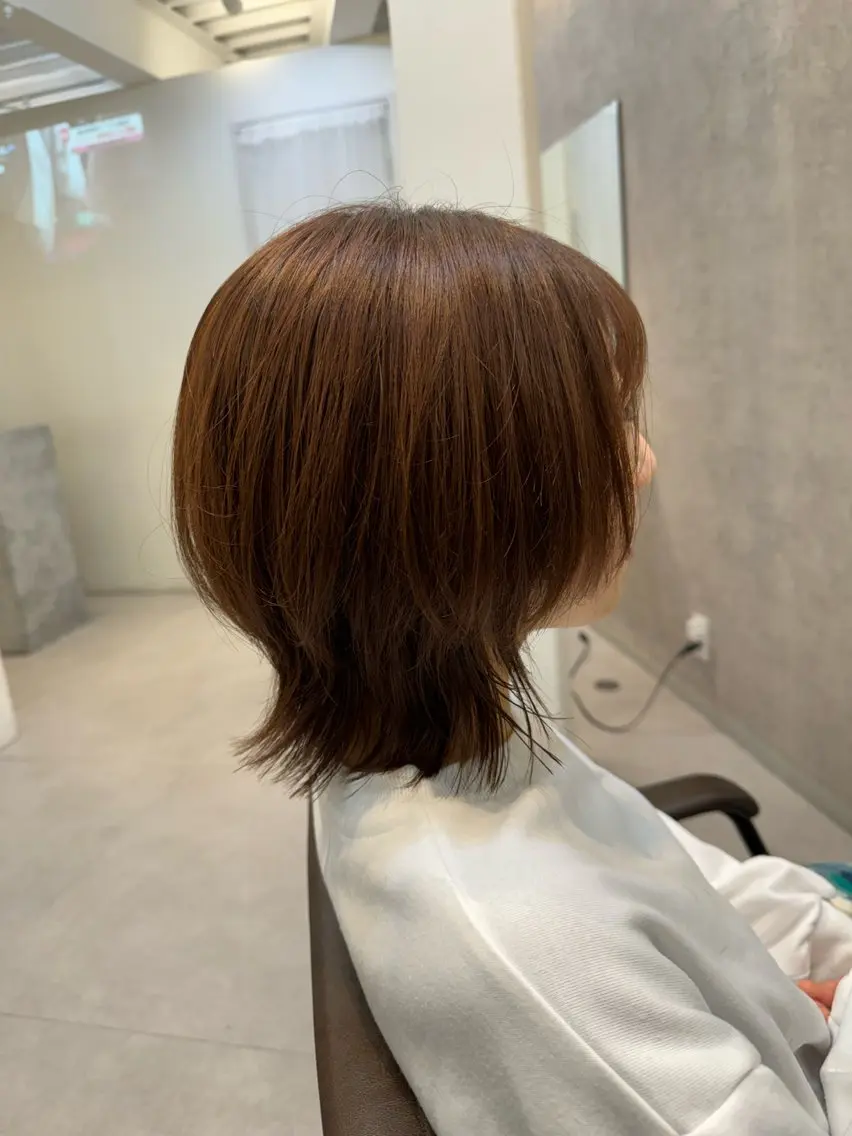 ミディアム くびれヘア ウルフカット カット ヘッドスパ 似合う髪型が 分からない方へのヘアスタイル