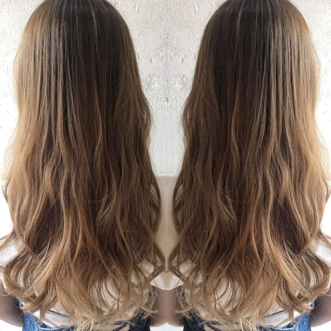 ロング カラー ベージュカラー あらき ちさとのヘアスタイル