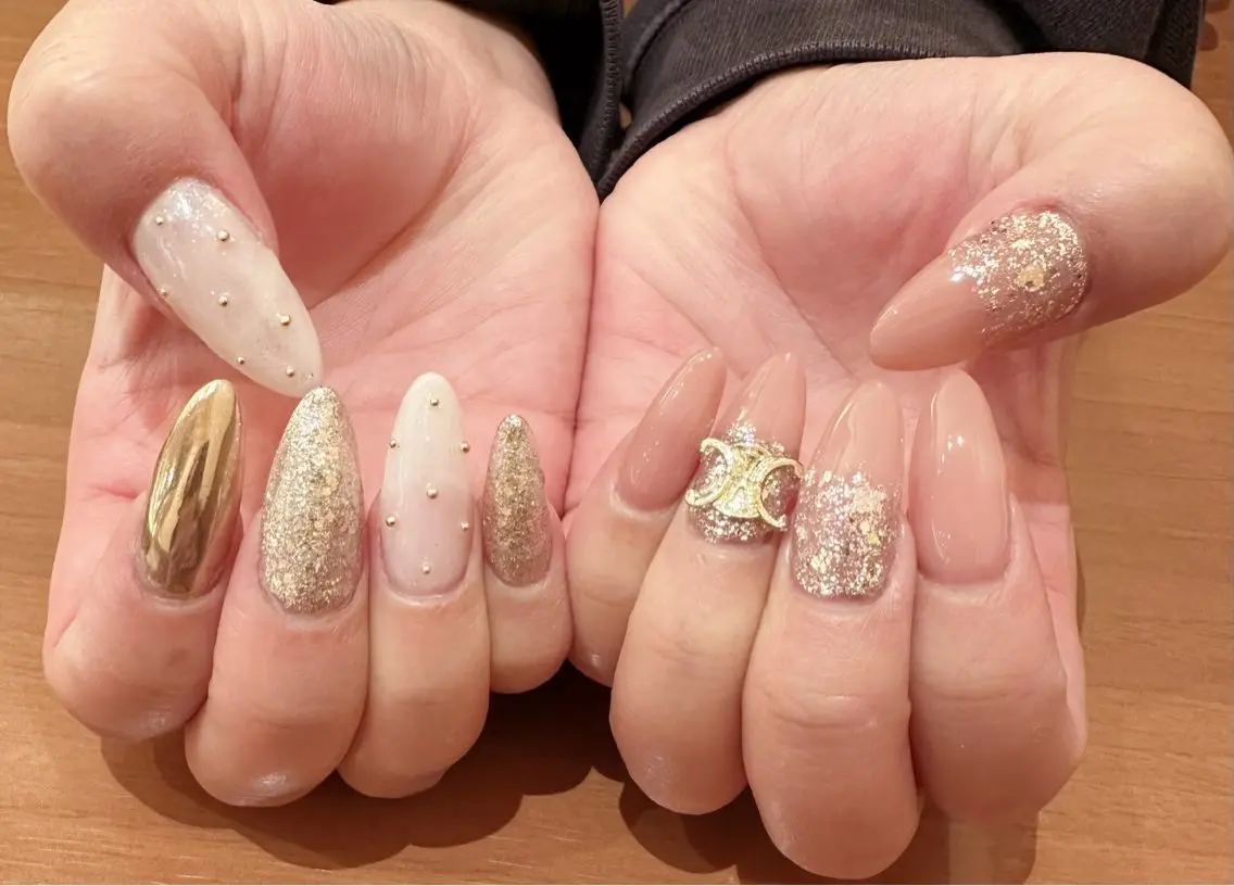 ネイル 長さ出し MEMI NAILのネイルデザイン