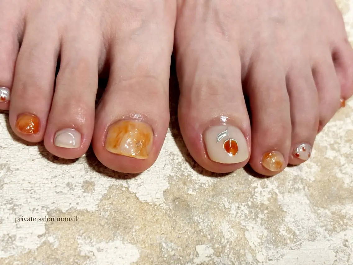 ネイル フットネイル nail salon monailのネイルデザイン