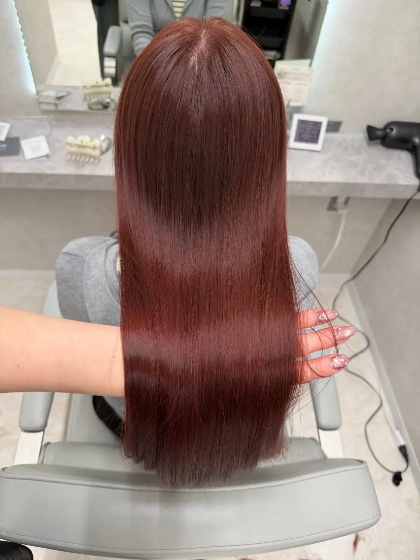 ロング カラー カット ヘアカラー トリートメント 🇰🇷韓国スタイル レイヤー/ayanaのヘアスタイル