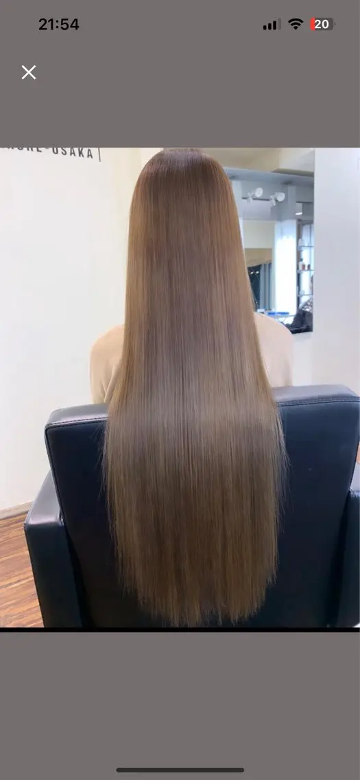ロング 縮毛矯正 心斎橋美容室 ARCHEあやかのヘアスタイル