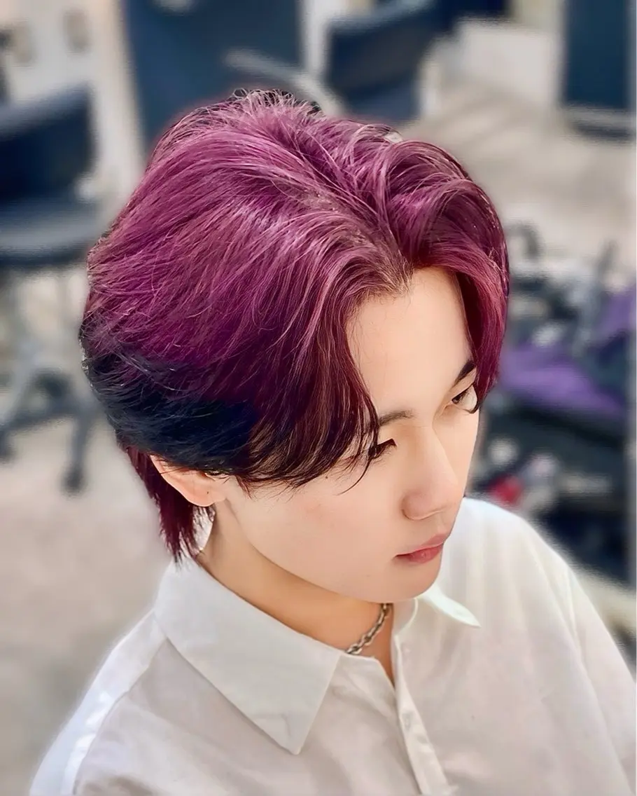 ショート カラー メンズ メンズブリーチ ブリーチ レッドカラー カット ヘアカラー トリートメント メンズカラー、パーマ /KANTAのヘアスタイル