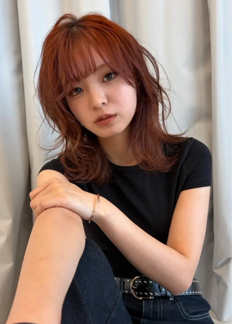 ミディアム ボブ 髪質改善 レイヤーカット 似合わせカット 縮毛矯正 カット ヘアカラー トリートメント 🌟似合わせカット 🌟髪質改善カラーのヘアスタイル