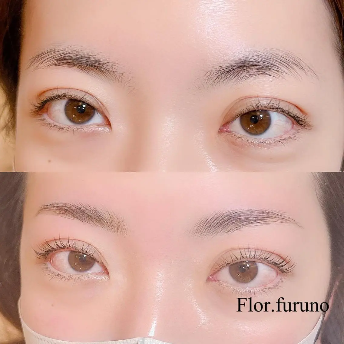 マツエク・マツパ アイブロウ パリジェンヌラッシュリフト マツパ Flor上大岡 *フルノ リナ*のマツエク・マツパデザイン