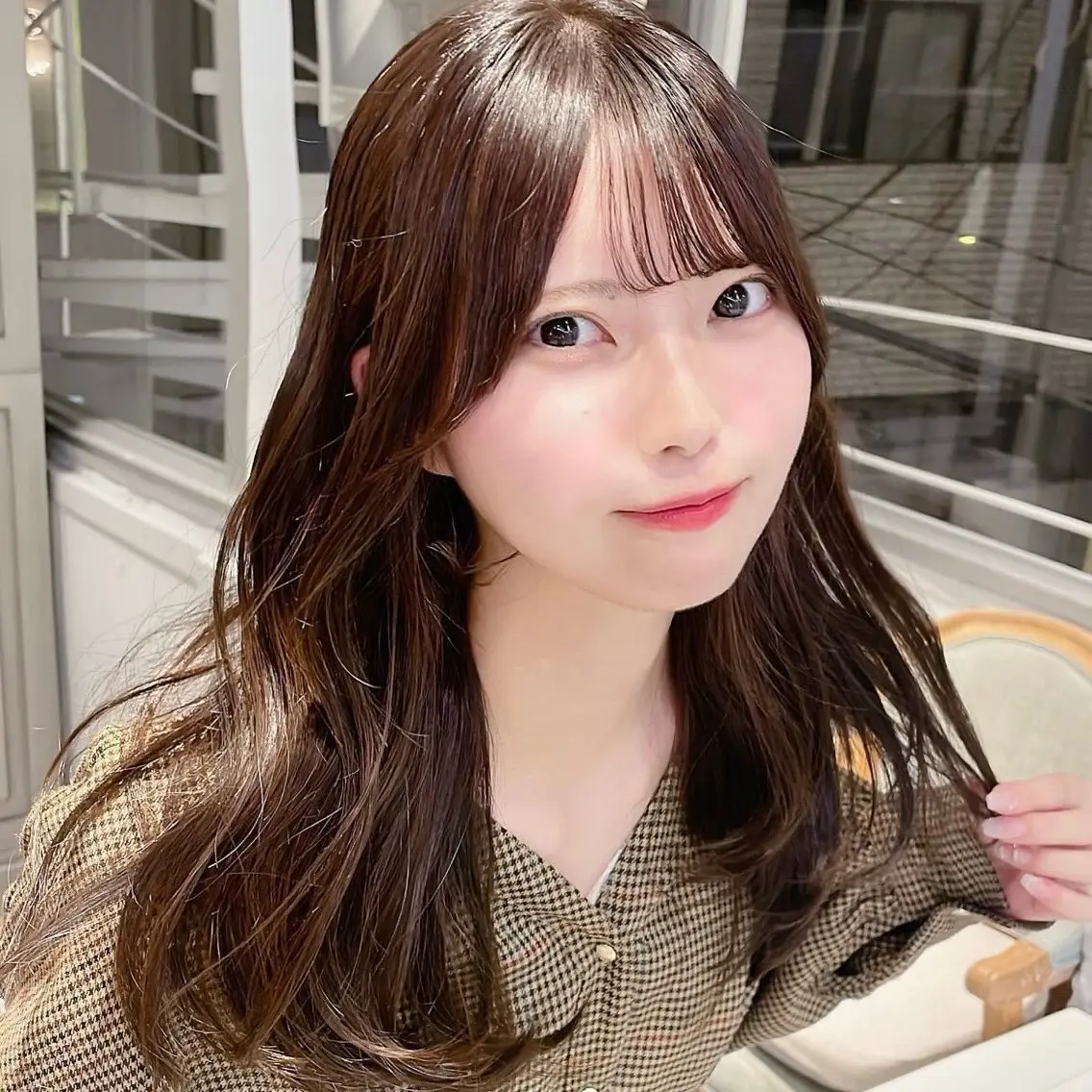 ロング カラー ヘアアレンジ 透明感カラー ヘアカラー RiRi🩵 アイドルモテカラー♡のヘアスタイル