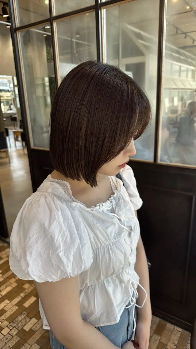 ショート カット ヘアカラー レイヤーカット /momocaのヘアスタイル