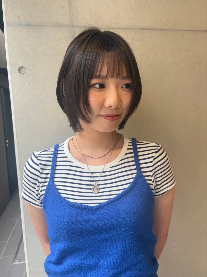 ショート カラー カット ヘアカラー トリートメント 韓国レイヤー/透明感 カラー/RIN🎀のヘアスタイル