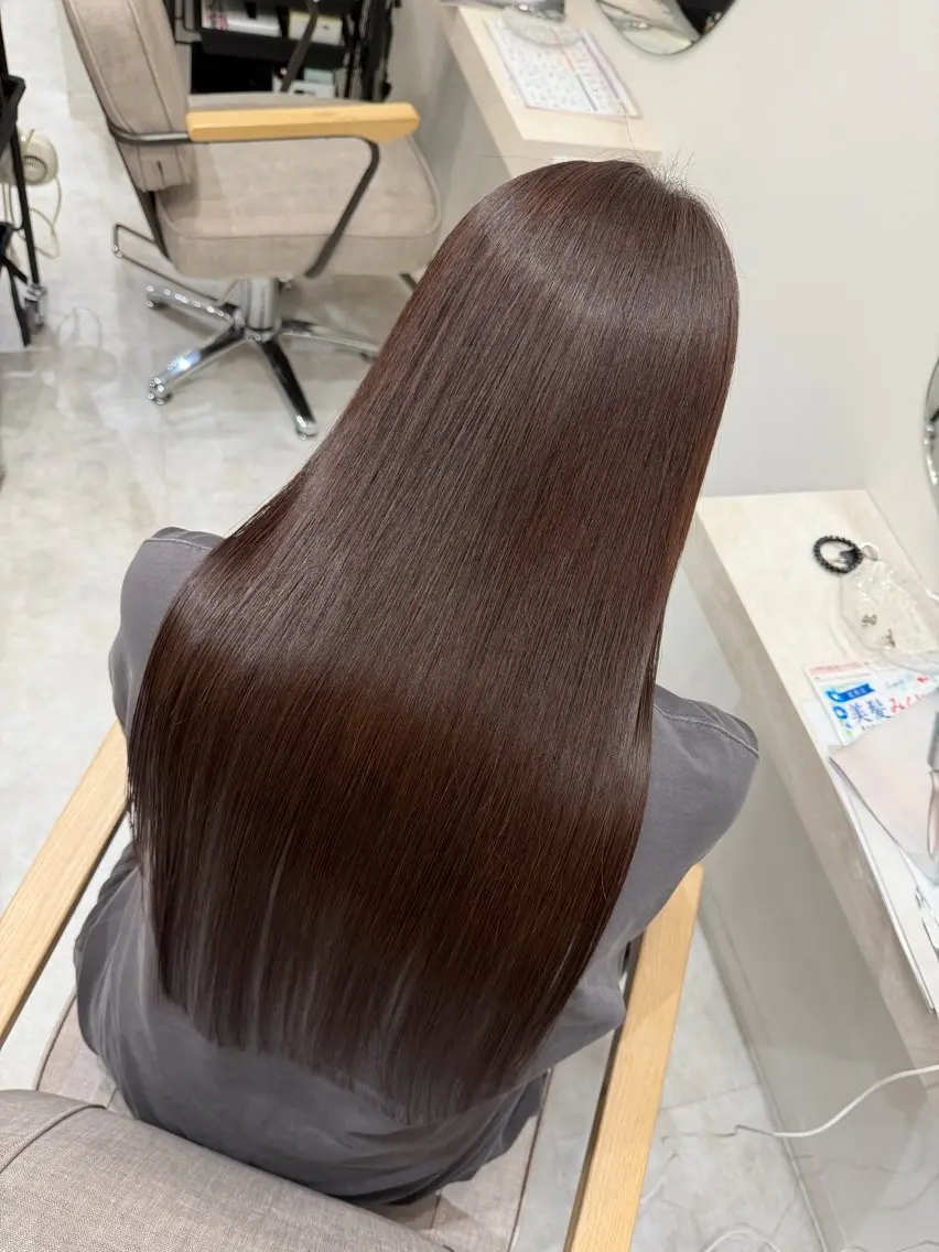 ロング 縮毛矯正 トリートメント 城崎如哉 /縮毛矯正のヘアスタイル