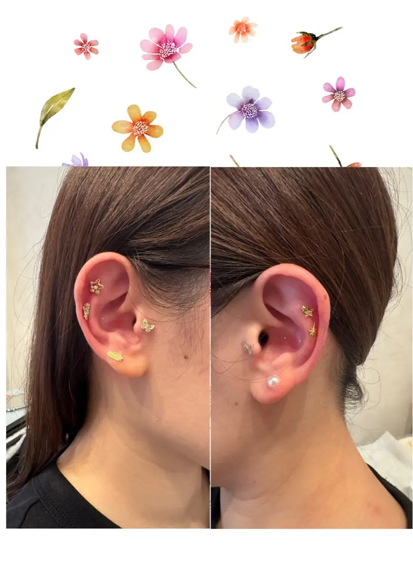 プレミアム美容整体90分🪄︎︎◝✩+ 耳つぼジュエリー30分🫶最高片耳8粒までの写真