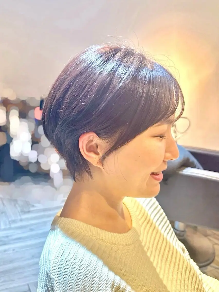ショート カラー ショートボブ ハンサムショート ボブ ショートヘア 前田 加奈子のヘアスタイル