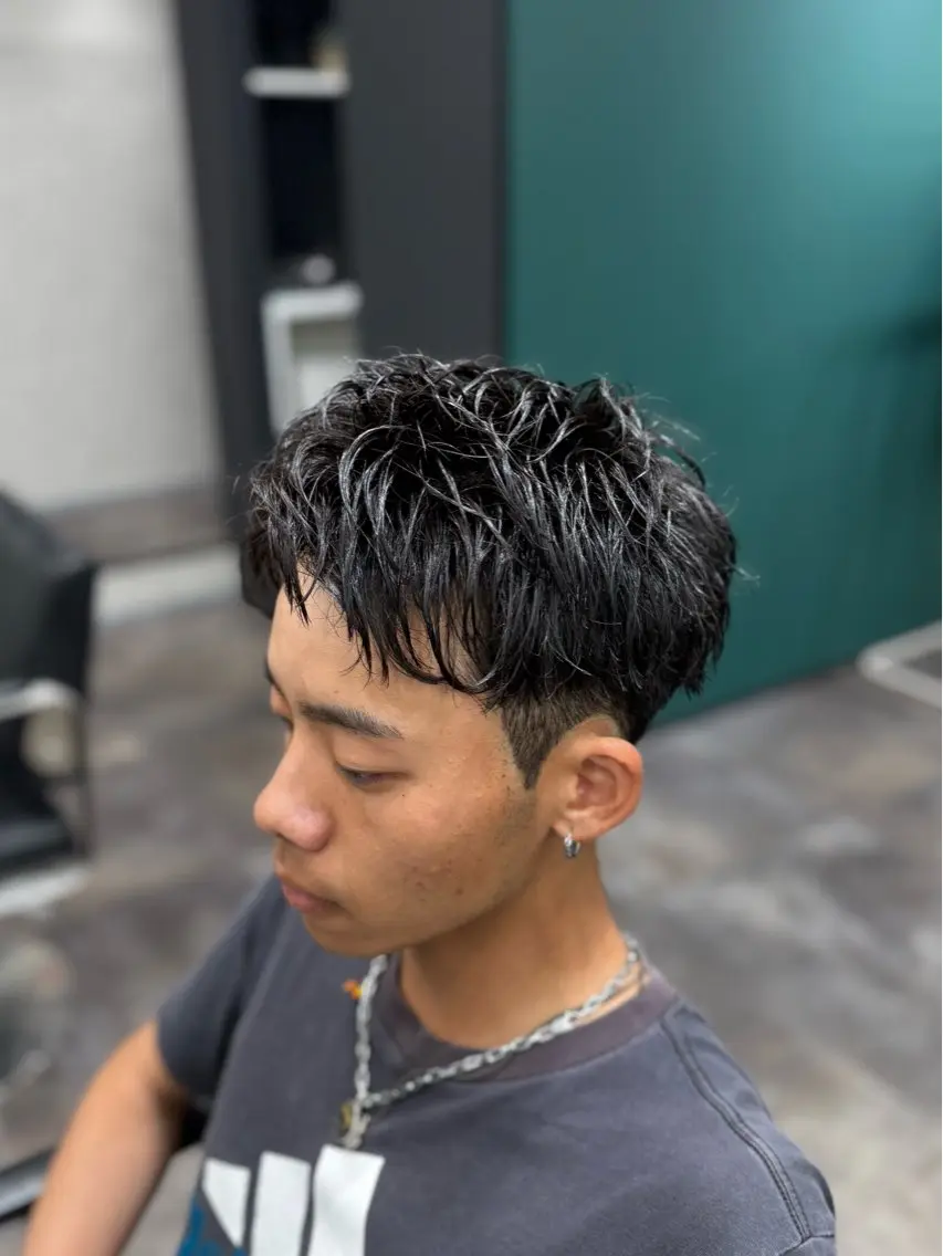 ショート パーマ メンズ カット パーマ 🌴メンズ特化🌴 坂本七星のヘアスタイル