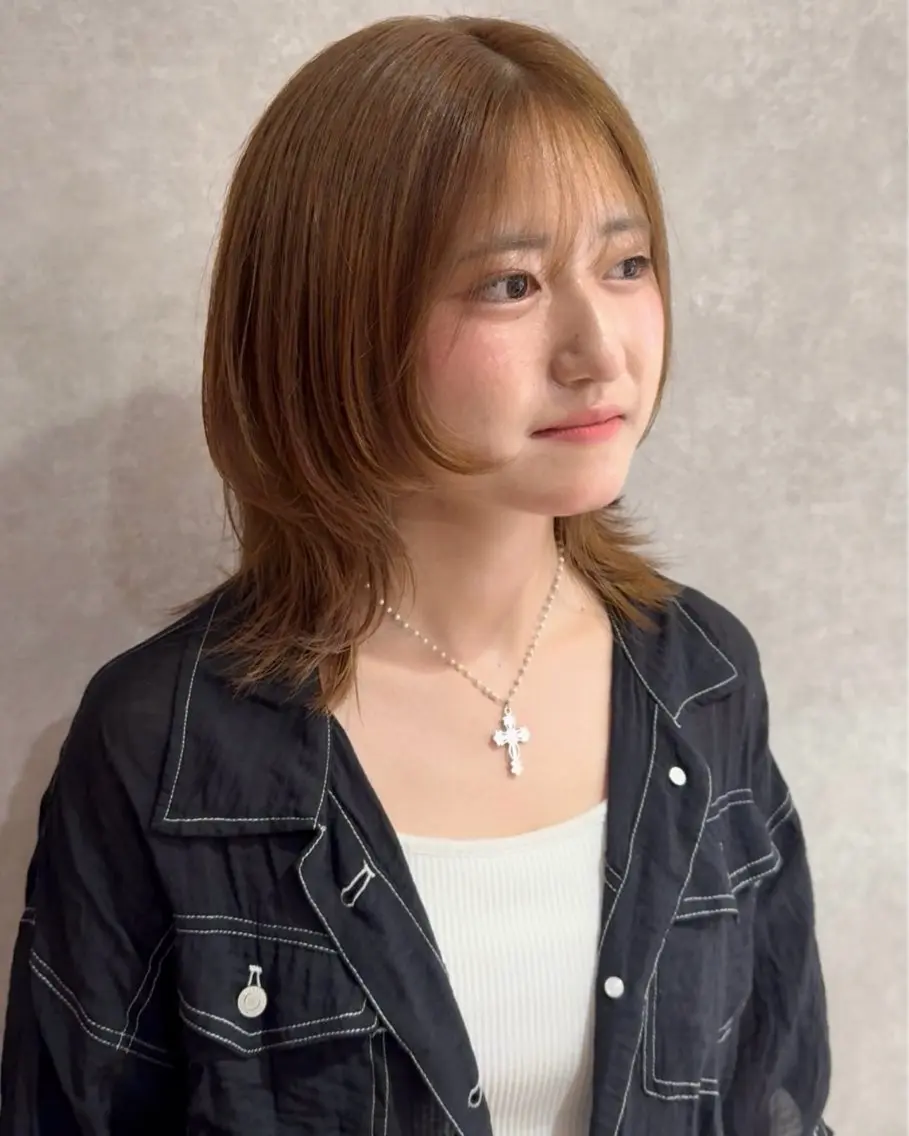 ミディアム カラー 💎寒色特化💎 透明感カラーみきのヘアスタイル