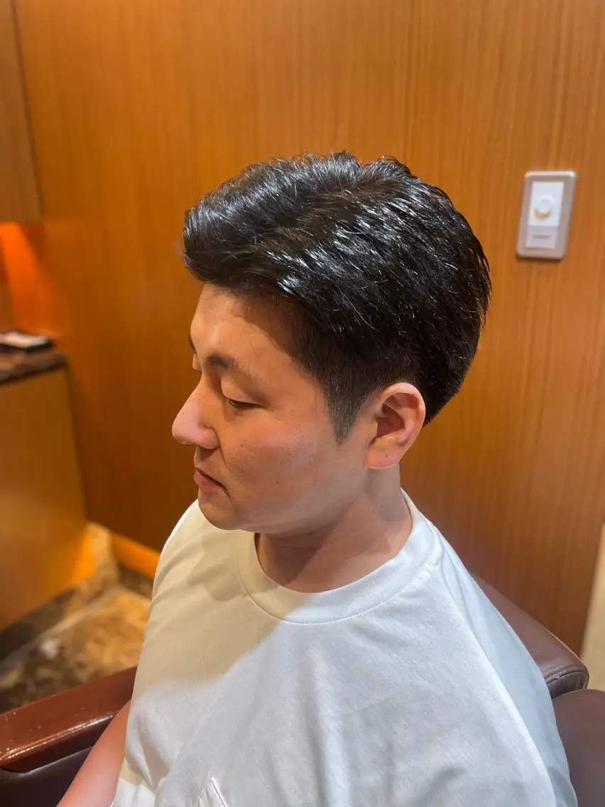 ミディアム メンズ カット たかいさき ٩(๑❛ᴗ❛๑)۶のヘアスタイル