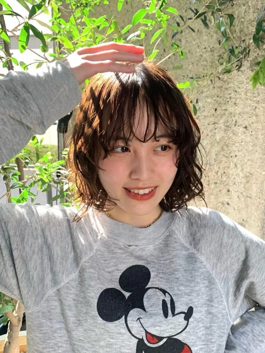 ミディアム パーマ カラーモデル募集✨️ YUKI🎀☁️のヘアスタイル