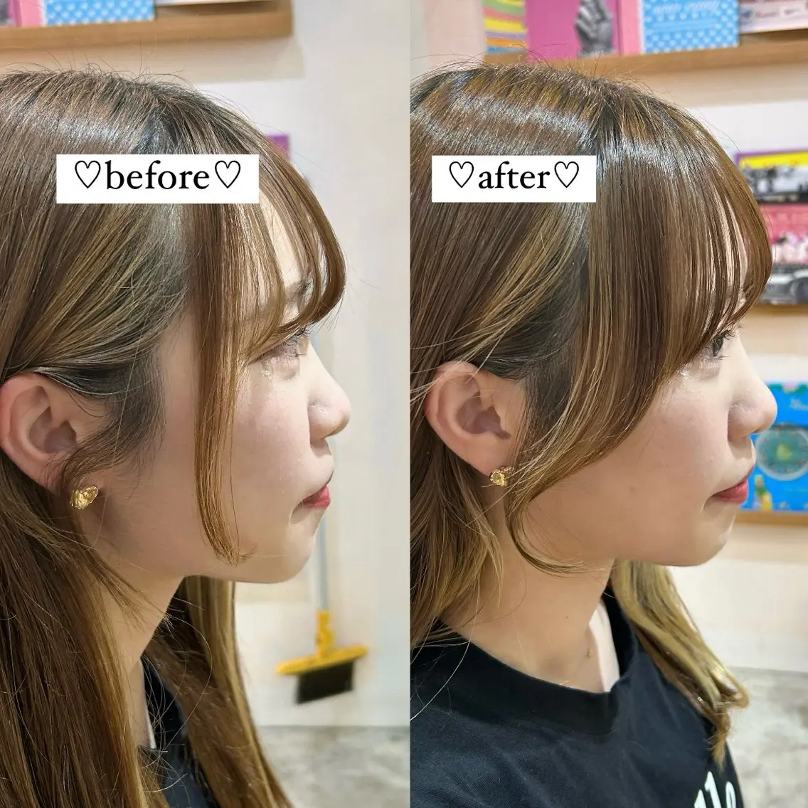 セミロング moe🎀 透明感♡似合わせのヘアスタイル