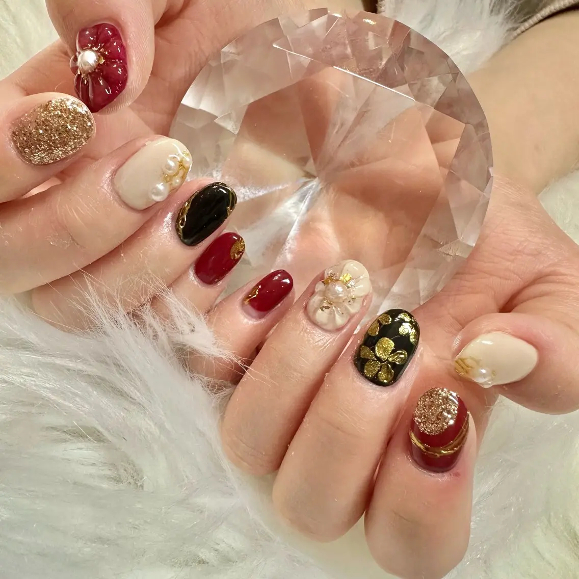 ネイル 成人式 ハンドネイル 🤎CHARME NAIL🤎のネイルデザイン