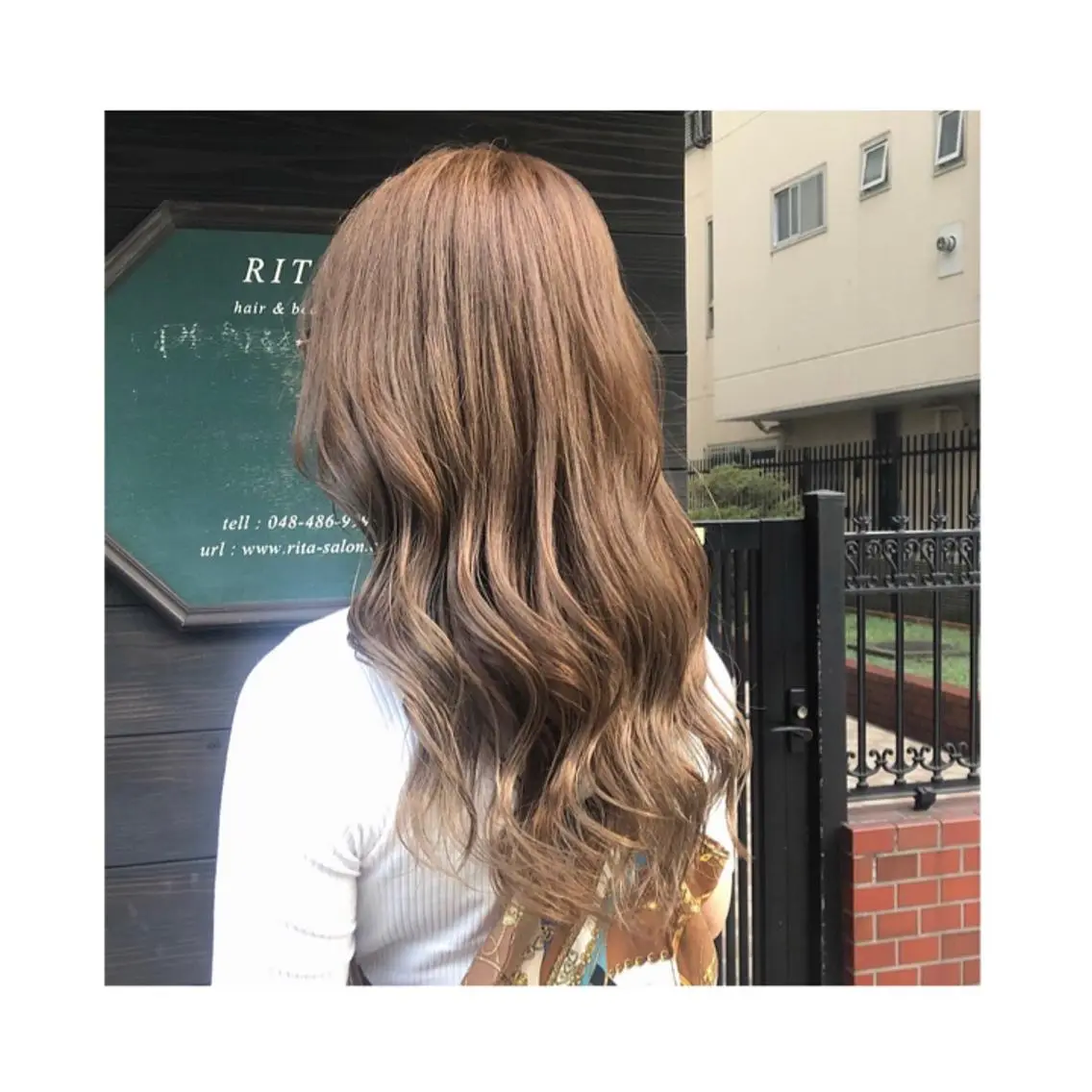 ロング ヘアカラー トリートメント ❁⃘ ち だ り さ ❁⃘のヘアスタイル