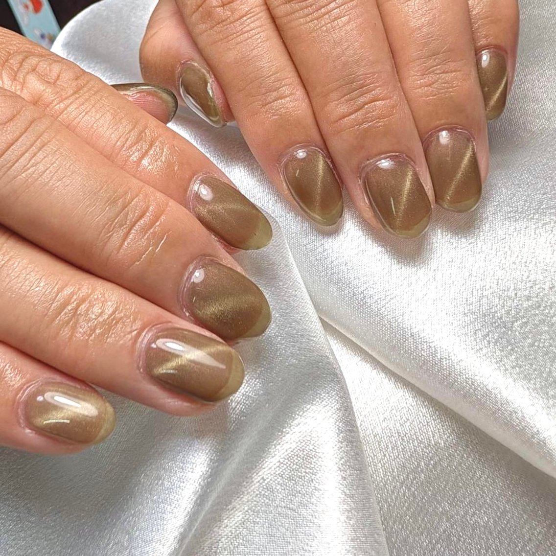 ネイル マグネットネイル ハンドネイル nailslon A-Fleurのネイルデザイン